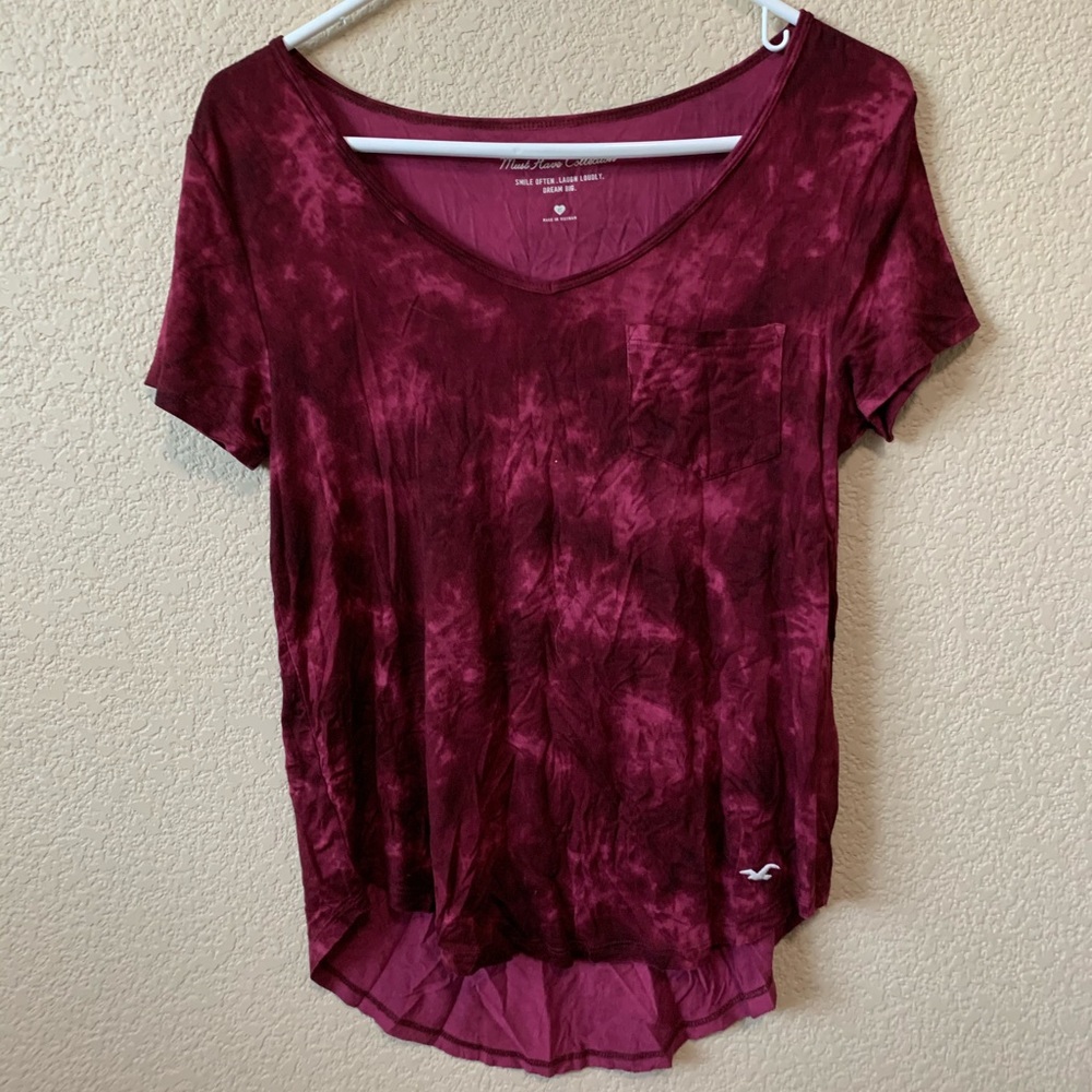 Hollister Red Patterned Shirt